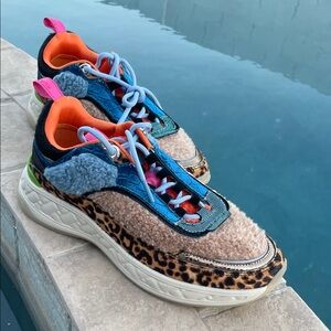 Kurt Geiger Multicolor Leopard Print Sneakers